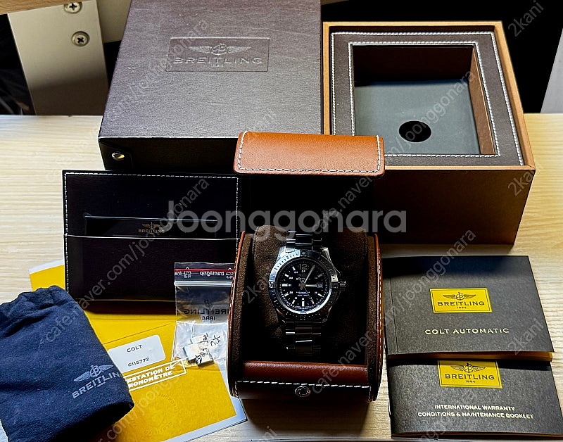 브라이틀링 콜트 A17388 44mm 오토매틱 풀박스 ...--8