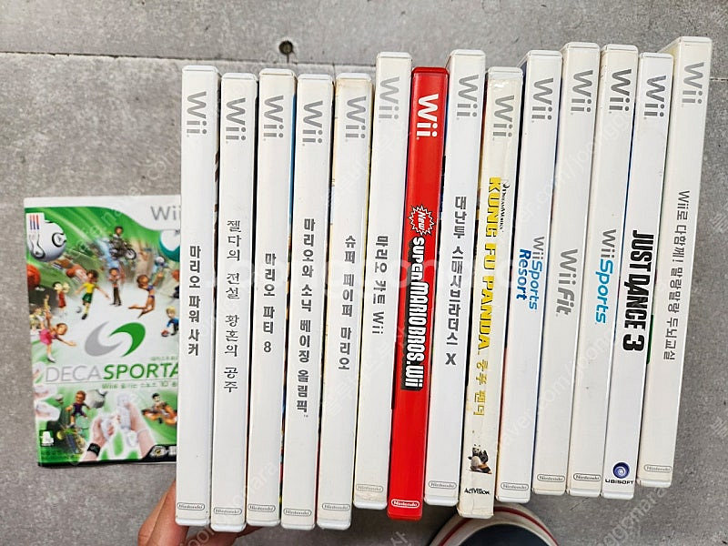 닌텐도 위 wii 게임칩 15개 마리오 젤다 등--1