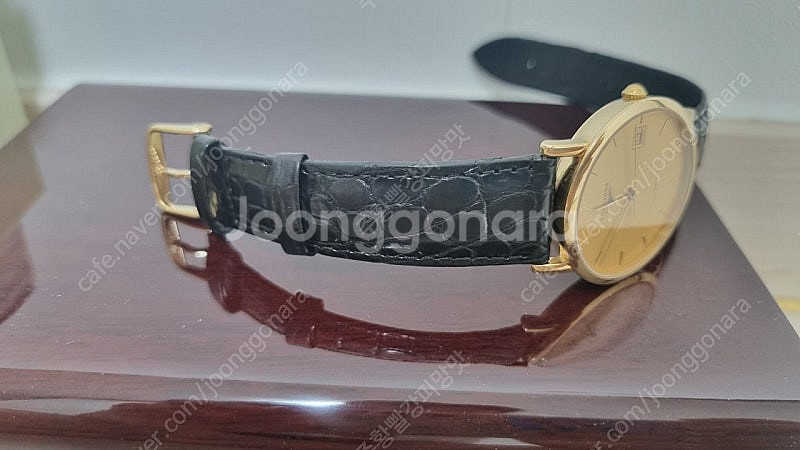 론진 엘레강트 18k금통 34.5mm 풀박스 295만--5