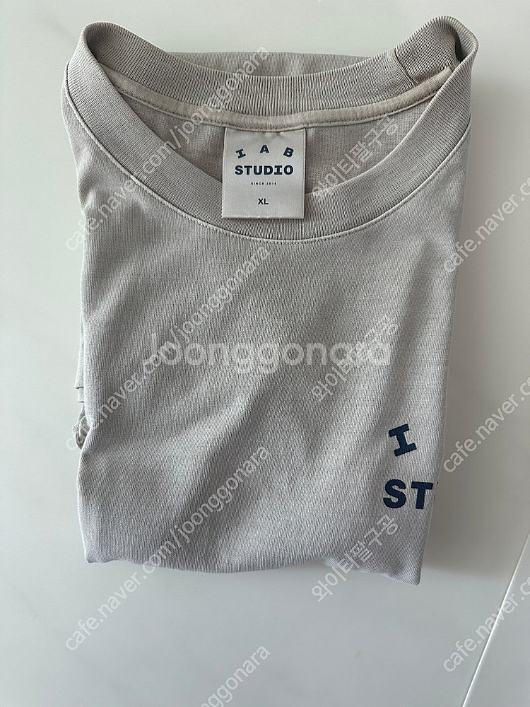 [XL] 아이앱 피그먼트 티셔츠 오트밀--0