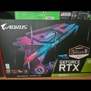 3070ti 어로스 풀박스+ As보증 12월까지