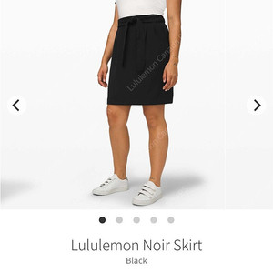룰루레몬 우븐 밴딩스커트 [중고] Noir Skirt 블랙 사이즈4