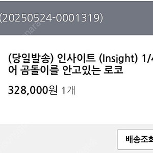 인사이트 insight 1/4 곰돌이 로코 피규어