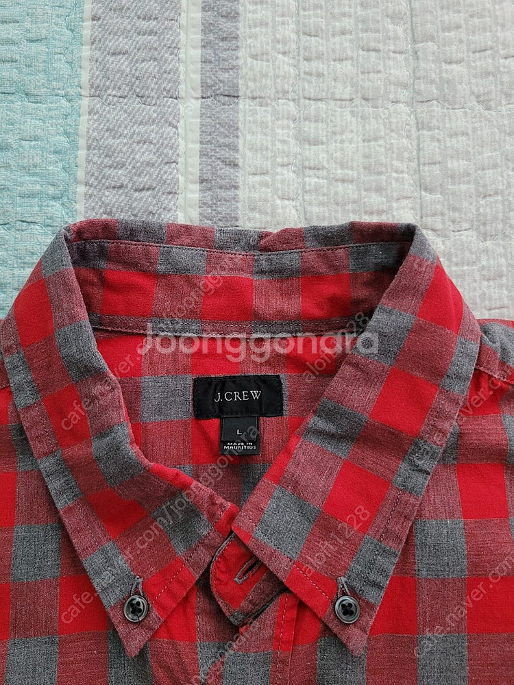 제이크루 J crew. 레드블록 체크셔츠 XL 105사...--3
