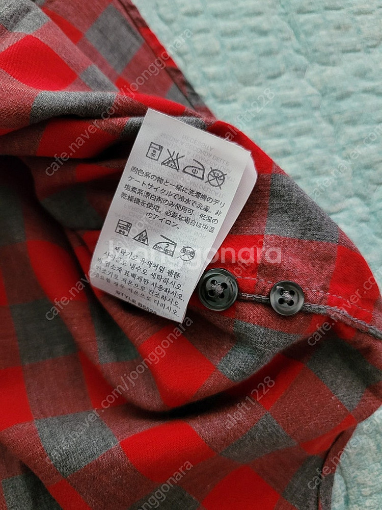 제이크루 J crew. 레드블록 체크셔츠 XL 105사...--8