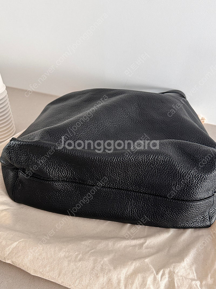 튜드먼트 호보백 SOFT HOBO REAL LEATHER BAG BLACK--4