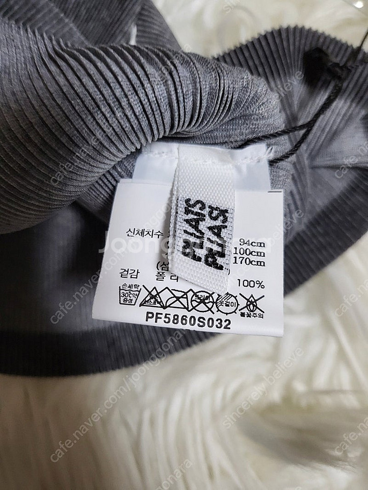 플리츠플리즈 탑 라운드넥 미스트 베이직 탑 그레이--7