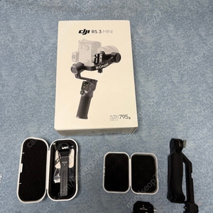 DJI RS3 Mini 짐벌 + 스몰리그 핸들그립 + 팔캠 퀵릴리즈 판매합니다.