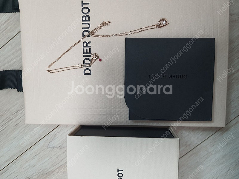 디디에두보 미스두 더블 디 골드 14K 금목걸이--1