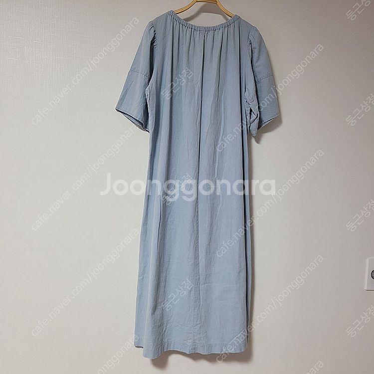 편안한 하늘색 데일리 원피스--1