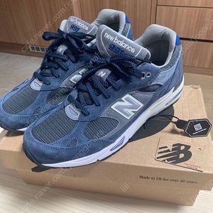 뉴발란스 991 UK 그레이 블루 270 사이즈. M991GRB 990 992 993