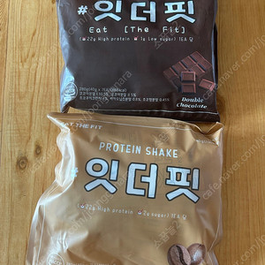 잇더핏 쉐이크 더블초코맛 1팩+카페라떼맛 1팩
