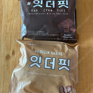 잇더핏 쉐이크 더블초코맛 1팩+카페라떼맛 1팩