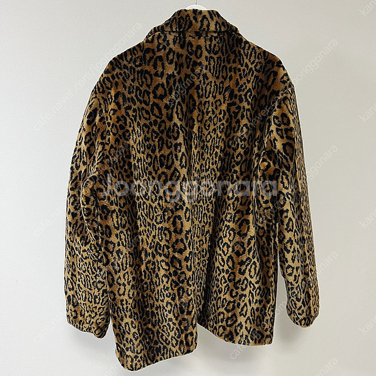 [XL] 슈프림 16SS 레오파드 퍼 코트 자켓 GD착...--1