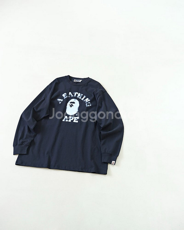 하이포인트 [Bape] 베이프 컬리지 릴렉스드 핏 롱슬...--3