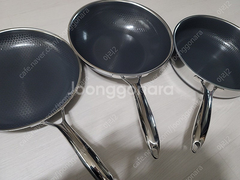 전인화의 쿡셀28cm 세라믹 더블 블랙큐브 프라이팬 정품 3종세트(프라이팬,소테팬,궁중팬)급처분--3