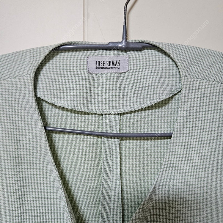 고퀄리티 민트 보석단추 트위드 자켓--1