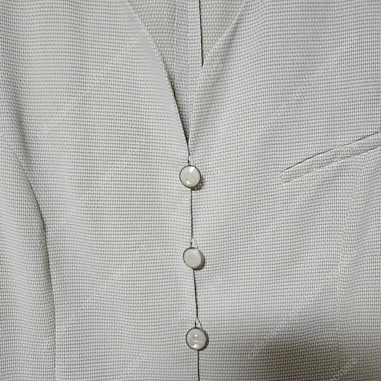 고퀄리티 민트 보석단추 트위드 자켓--2