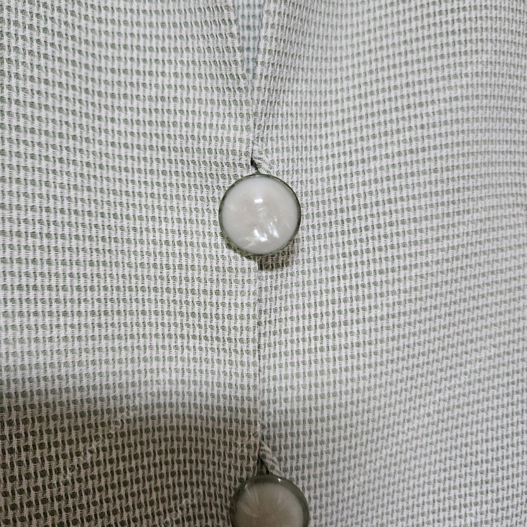 고퀄리티 민트 보석단추 트위드 자켓--3