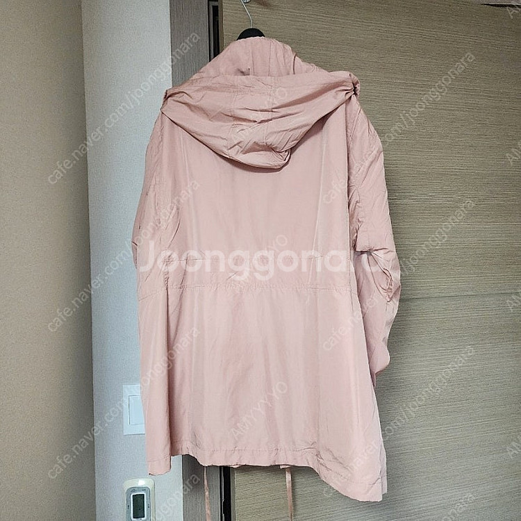 새상품) 르꼬르망 에어바람막이야상 숏버전 핑크색상 판매...--4