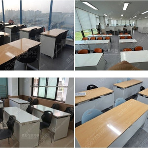 상태깔끔 2인용 책상들