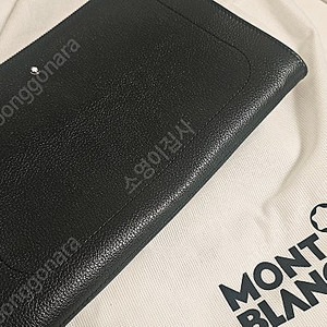 몽블랑 마이스터스튁 소프트 그레인 클러치 블랙