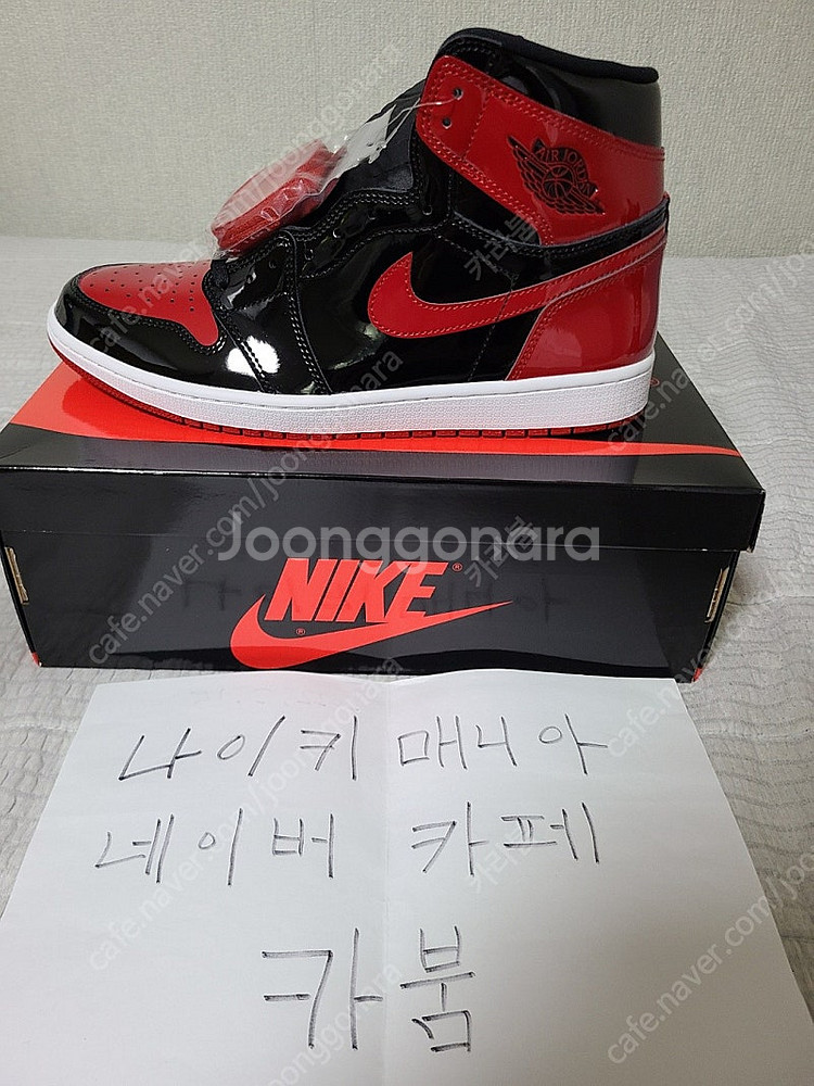 조던 1 레트로 하이 OG 페이턴트 브레드 팝니다 30...--0