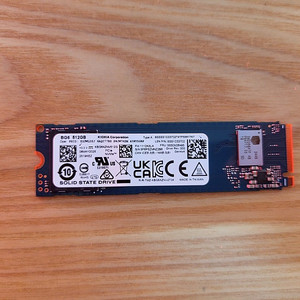 KIOXIA 키오시아 (도시바 Toshiba) M.2 2280 80mm NVMe SSD 512GB 판매합니다