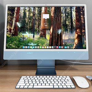 아이맥 24인치 M1 블루 (16GB/256GB)