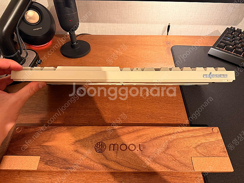 레오폴드 FC980MBT PD 저소음 적축 화이트 투톤--4