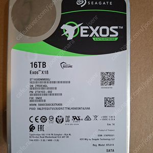 씨게이트(Seagate) EXOS X18 16TB HDD (3개 남음​)