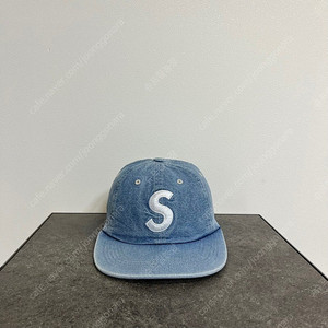 슈프림 워시드 데님 에스로고 S로고 볼캡 모자