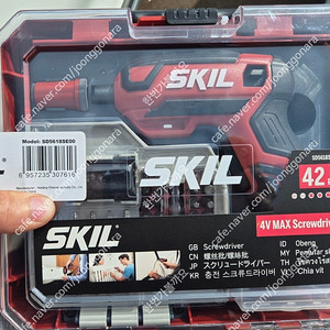 스킬 4V 스크류 드라이버셋트 본체 + 42PCS 악세사리포함 [새상품]