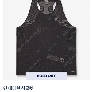 아식스 메타런 싱글렛 블랙 S