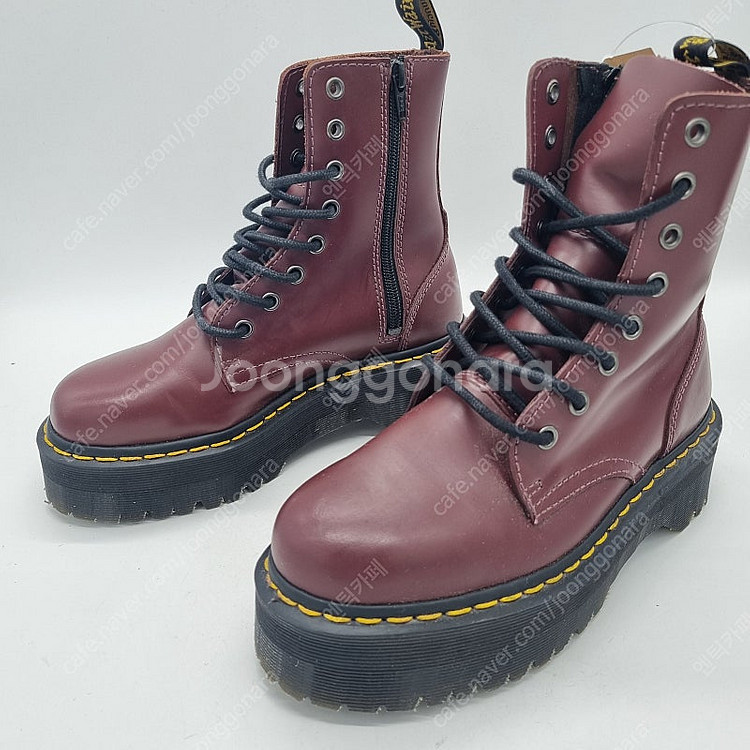 닥터마틴 제이든 부츠 버건디 무광 (37) 여성 240mm--1