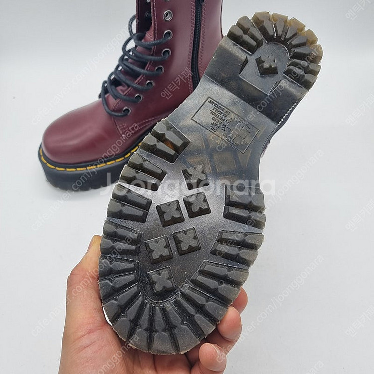 닥터마틴 제이든 부츠 버건디 무광 (37) 여성 240mm--2