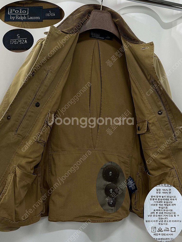 폴로 랄프로렌 탄베이지 모호크 코듀로이 워시드 헌팅 필...--2