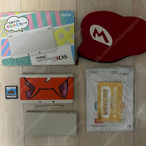 닌텐도 New 3DS 화이트 색상 A급 풀박스 세트 (우고메모 설치)