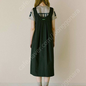 그린버터 원피스 Cotton Nylon Pintuck Dress (Navy)