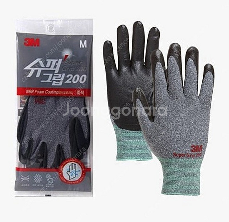 3M 슈퍼그립 코팅장갑 100장 (S,M,L)--0