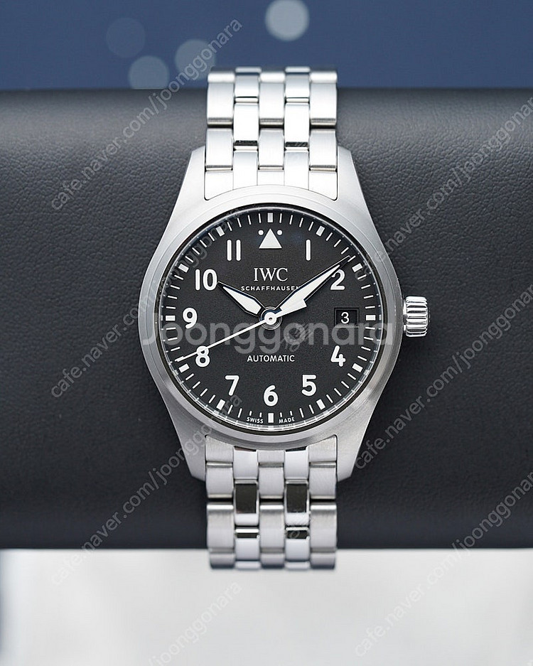 삽니다) IWC 파일럿 36 블랙 브레이슬릿 풀구성--0