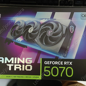 MSI 지포스 RTX 5070 게이밍 트리오 OC D7 12GB 트라이프로져4 팝니다.