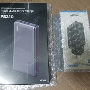 아트뮤 PD 100W PPS GaN 접지 멀티 초고속 충전기 GS610, 110W PPS 보조배터리 25000mAh PB310