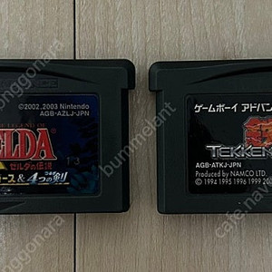 일본판 닌텐도 게임보이 마이크로(GBM), 어드밴스(GBA) 게임팩 판매(젤다, 철권)