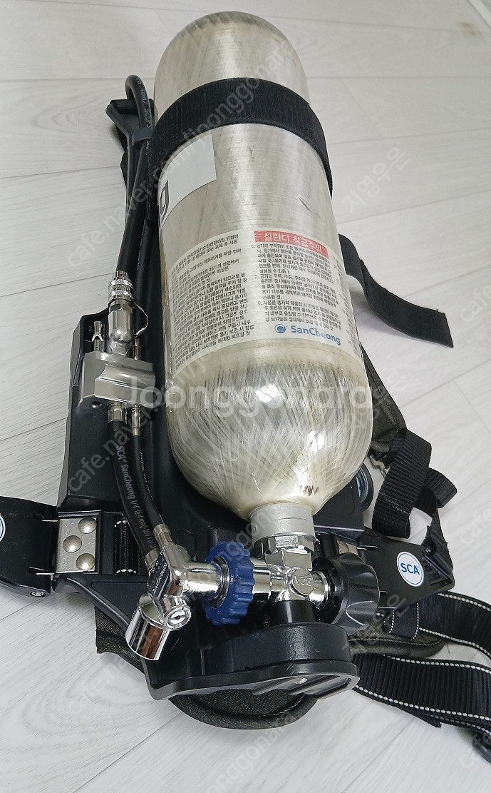 산청 SCA 양압식 공기호흡기 (에어충전기한지났음). ...--5