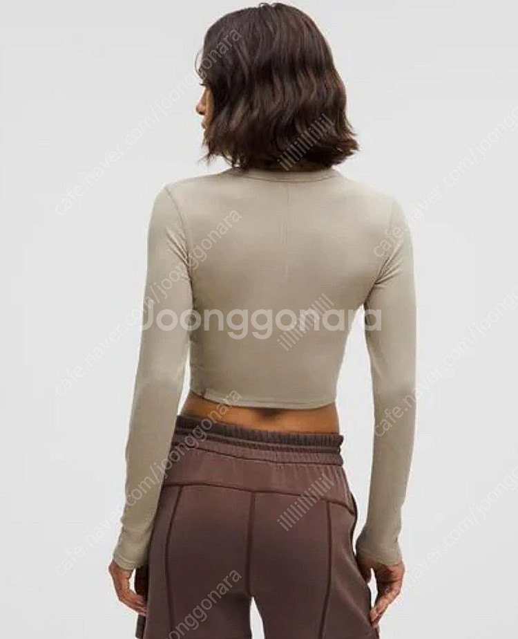 룰루레몬 홀드 타이트 스트레이트 헴 크롭 티셔츠--2