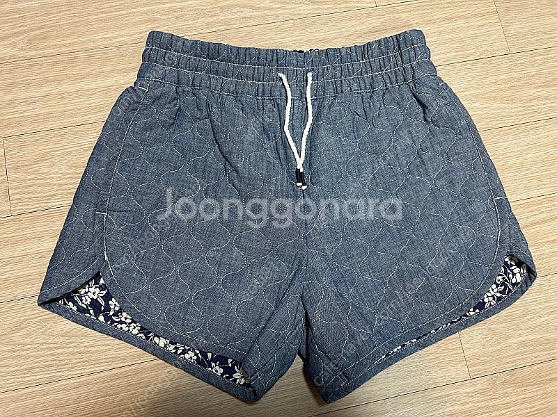 폴로 랄프로렌 샴브레이 퀼팅 반바지 xs 새제품--4
