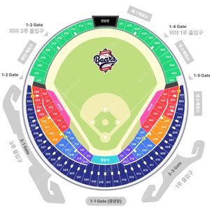 [기아 vs 두산] 08/16(토), 08/17(일) 3루 외야 지정석 (2연석 * 2), 중앙 네이비석 (4연석) [매진 임박]