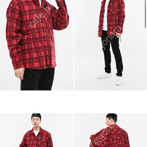 오프화이트 / 애로우 오버셔츠 레드 / S(100~105)