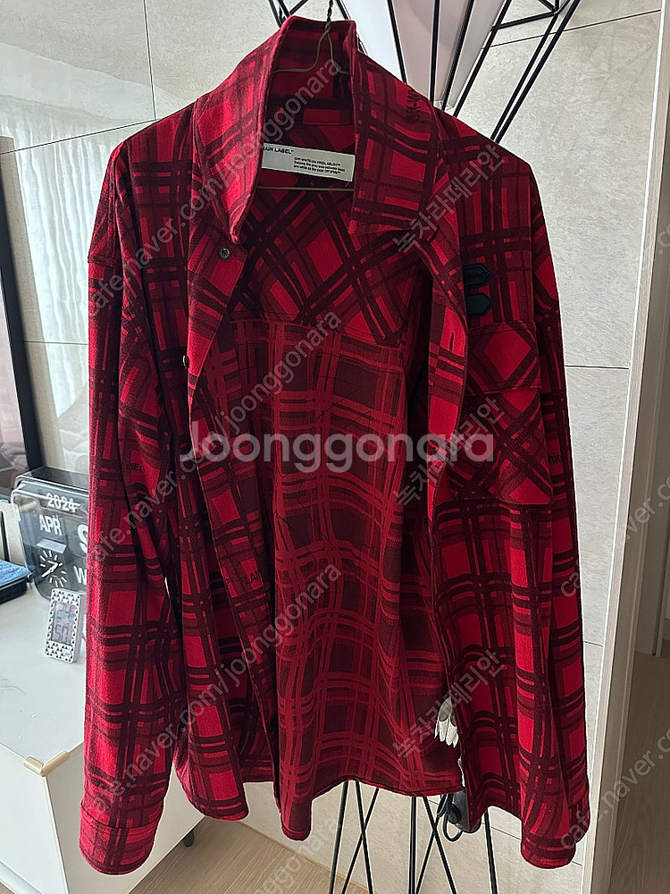 오프화이트 / 애로우 오버셔츠 레드 / S(100~10...--1